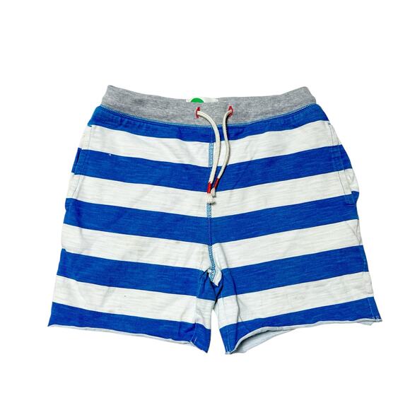 Mini Boden Striped Pull On Slub Shorts Size 9 - Picture 1 of 6